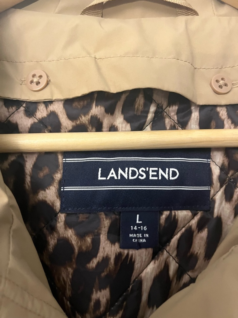 Lands' End Hooded Trench - Picture 2 of 4